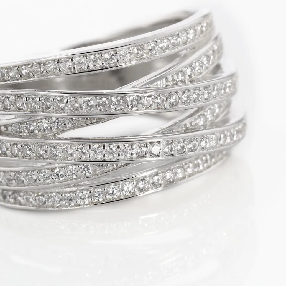 Bague Caledonia Argent Blanc Oxyde De Zirconium