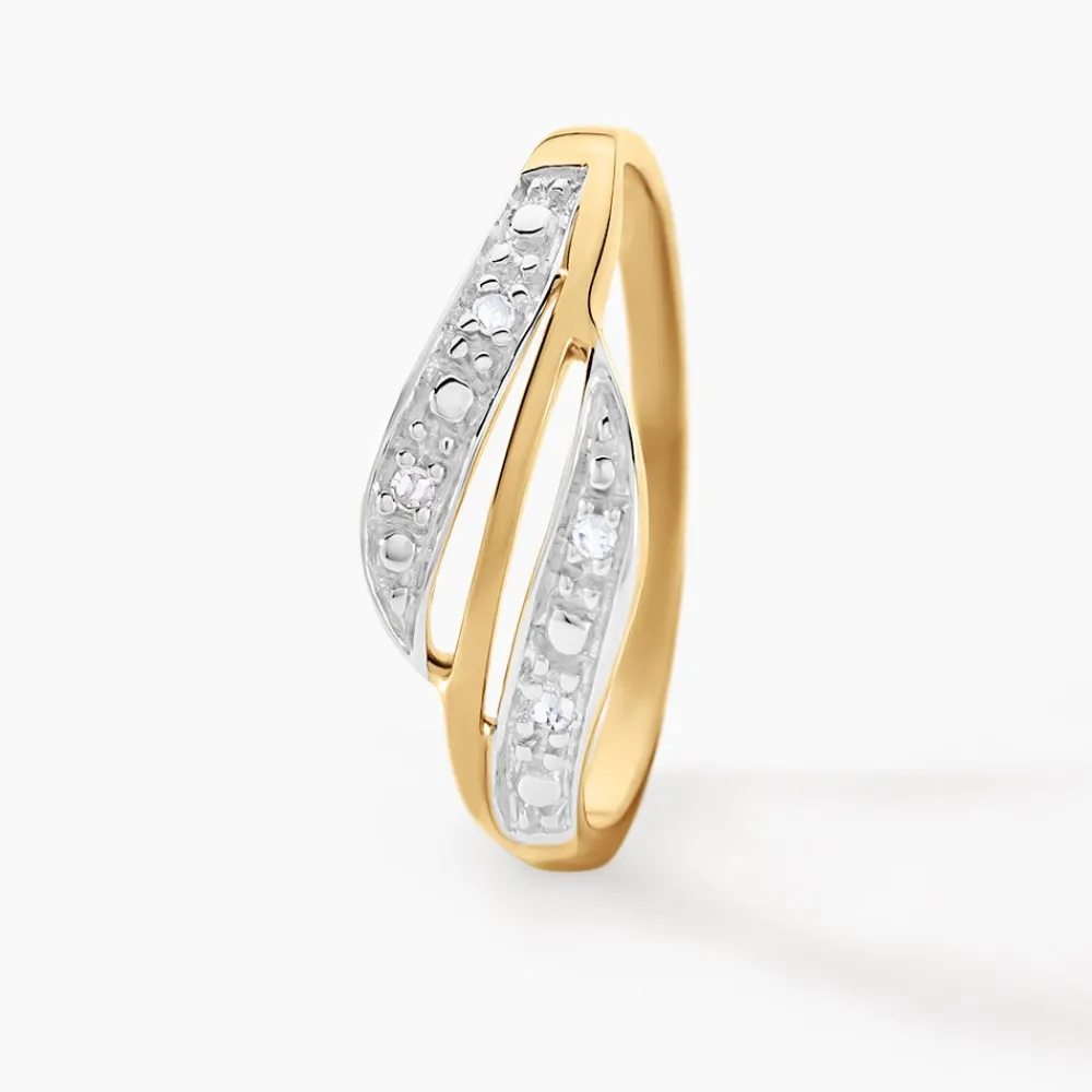 Marc Orian Parures De Mariage|Bagues > Bague Calypso Or Jaune Diamant