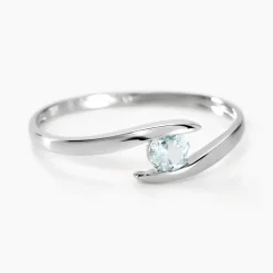 Bague Camilia Or Blanc Topaze