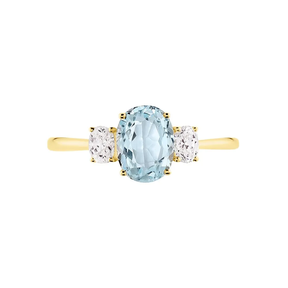 Marc Orian Anniversaire De Mariage|Bagues > Bague Carroll Or Jaune Topaze Oxyde De Zirconium