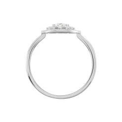 Bague Cassandria Argent Blanc Oxyde De Zirconium