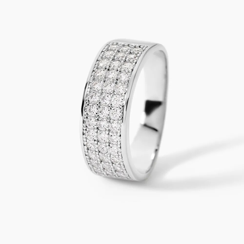 Marc Orian Bijoux Zirconium|Bagues > Bague Cecelia Argent Blanc Oxyde De Zirconium