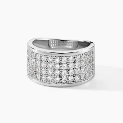 Bague Cecelia Argent Blanc Oxyde De Zirconium