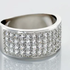 Bague Cecelia Argent Blanc Oxyde De Zirconium