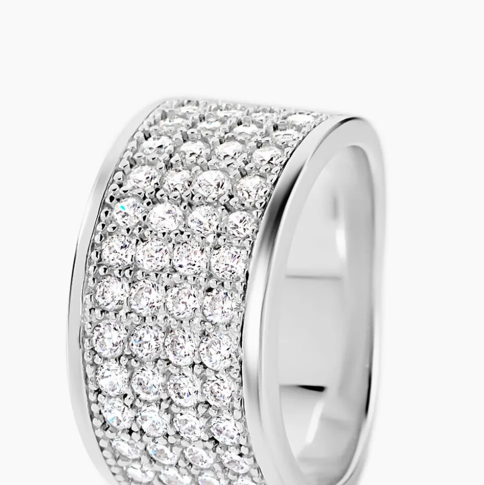 Bague Cecelia Argent Blanc Oxyde De Zirconium
