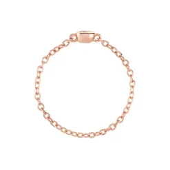 Marc Orian Bagues De Promesse|Bijoux Zirconium > Bague Chaine Madalyn Argent Rose Oxyde De Zirconium argent rose oxyde vert