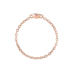 Marc Orian Bagues De Promesse|Bagues Fantaisie > Bague Chaine Madalyn Argent Rose Oxyde De Zirconium argent rose oxyde rose