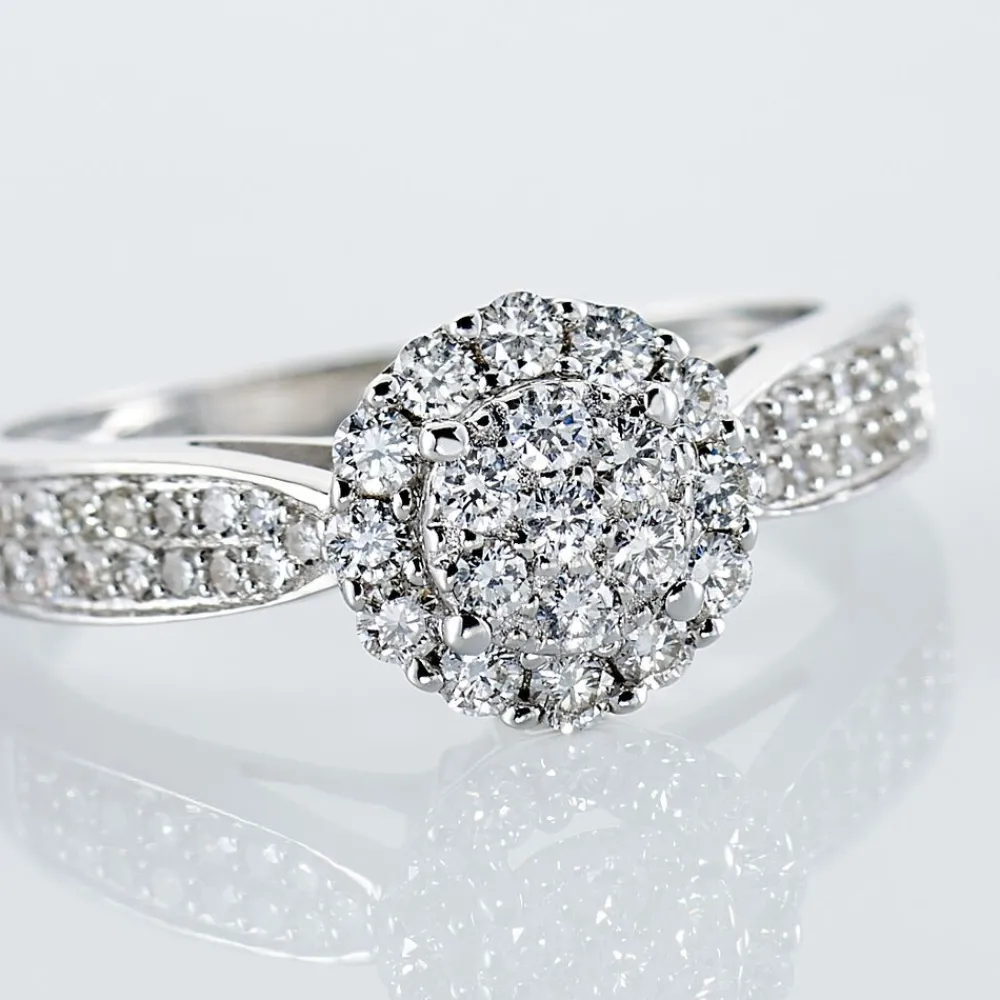 Marc Orian Anniversaire De Mariage|Bagues > Bague Chou Or Blanc Diamant