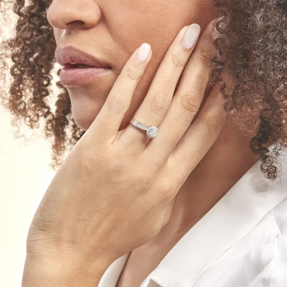 Marc Orian Anniversaire De Mariage|Bagues > Bague Chou Or Blanc Diamant