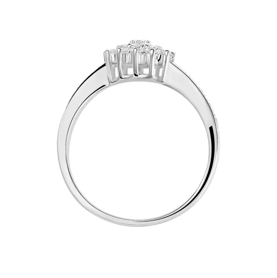 Bague Chou Or Blanc Diamant