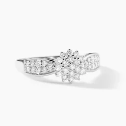 Bague Chouvia Platine Blanc Diamant Synthétique