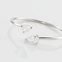Bague Cinzia Argent Blanc Oxyde De Zirconium