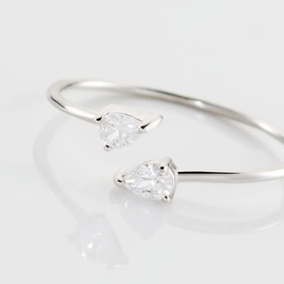 Bague Cinzia Argent Blanc Oxyde De Zirconium