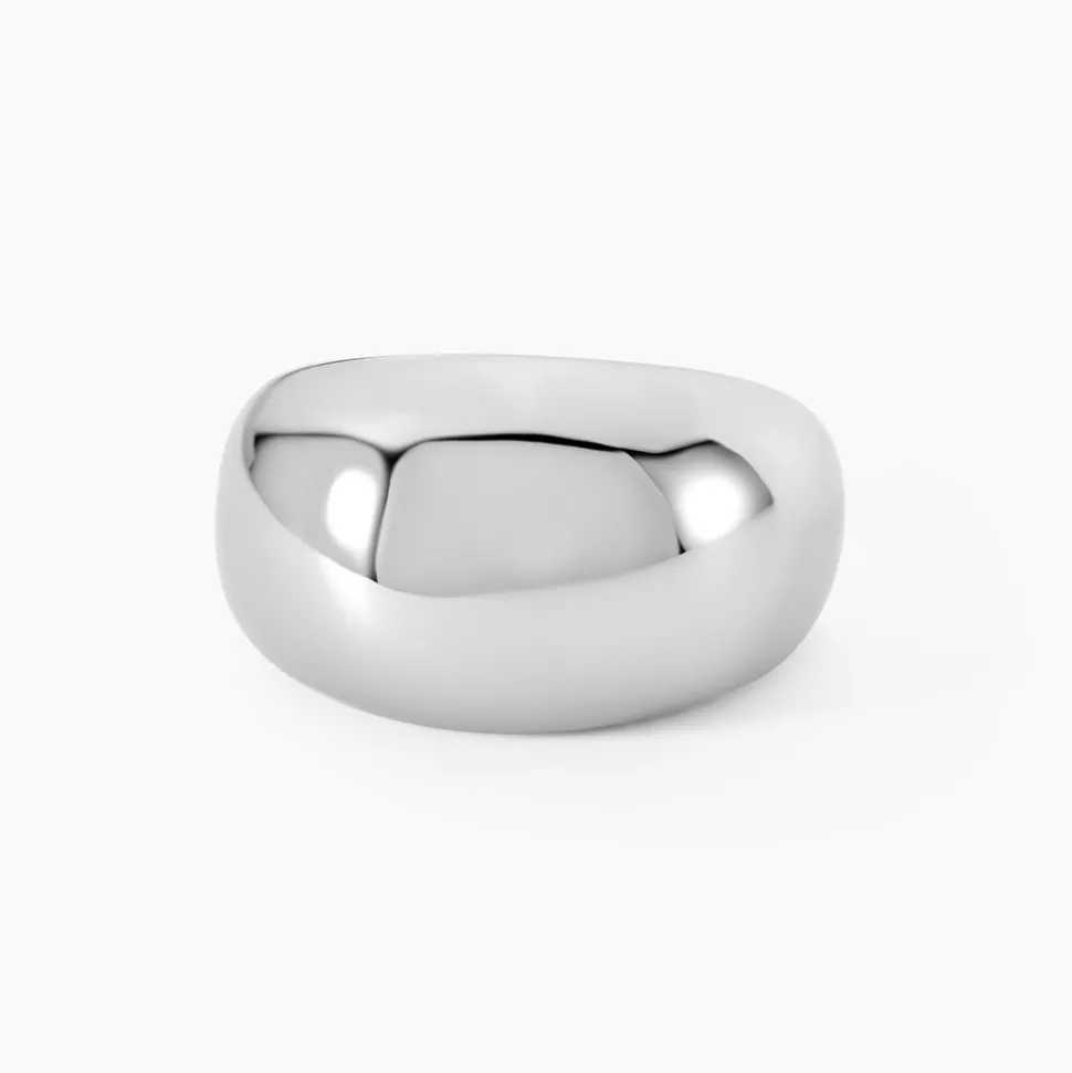 Bague Cleoria Acier Blanc