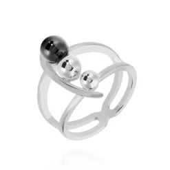 Marc Orian Bagues|Bijoux Argent > Bague Cleya Argent Blanc Céramique