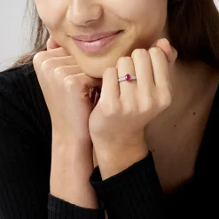 Marc Orian Bagues Rubis|Anniversaire De Mariage > Bague Crista Et Diamant or blanc rubis