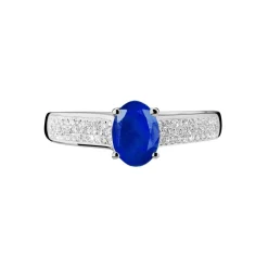 Marc Orian Anniversaire De Mariage|Bagues Saphir > Bague Crista Or Blanc Saphir Et Diamant