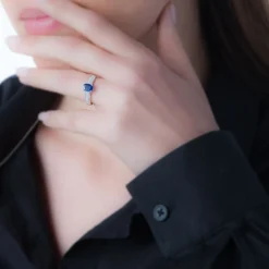 Marc Orian Anniversaire De Mariage|Bagues Saphir > Bague Crista Or Blanc Saphir Et Diamant