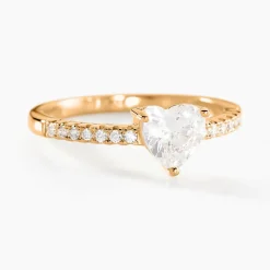 Bague Crush Plaqué Or Jaune Oxyde De Zirconium