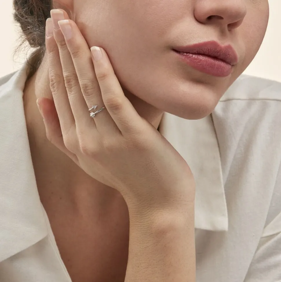 Bague Cupidon Or Blanc Diamant