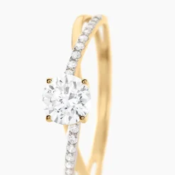 Bague Dana Or Jaune Oxyde De Zirconium