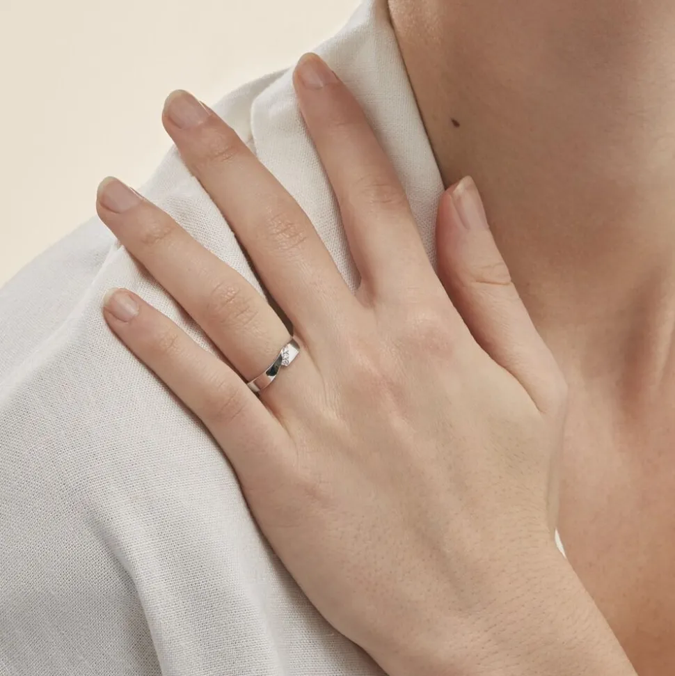 Bague Daphne Or Blanc Diamant