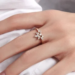 Marc Orian Bagues De Promesse|Bijoux Zirconium > Bague Davena Argent Rose Oxyde De Zirconium