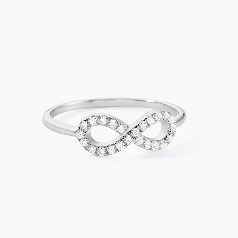 Marc Orian Bijoux Fantaisie|Bijoux Argent > Bague Davila Argent Blanc Oxyde De Zirconium