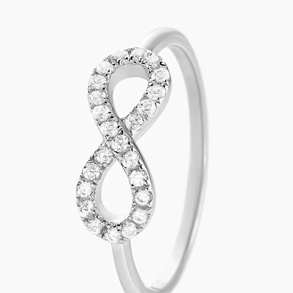 Marc Orian Bijoux Fantaisie|Bijoux Argent > Bague Davila Argent Blanc Oxyde De Zirconium