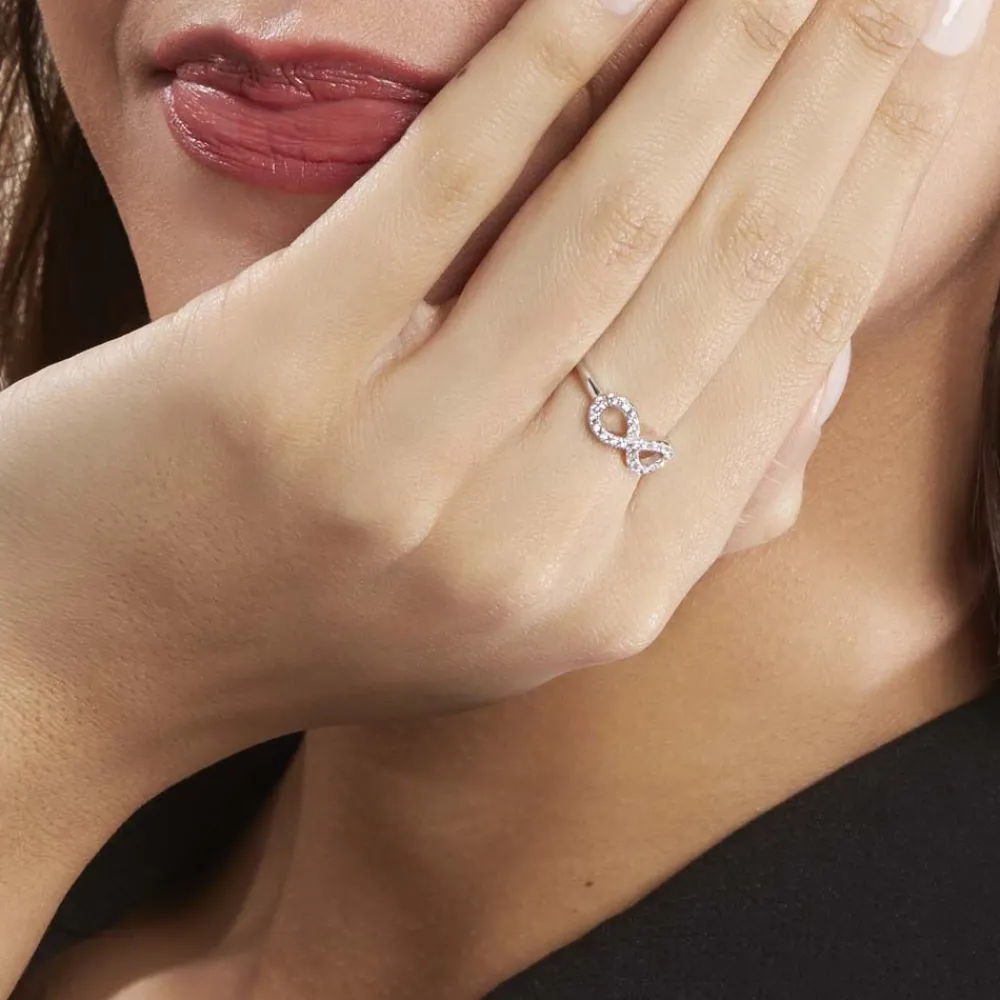 Marc Orian Bijoux Fantaisie|Bijoux Argent > Bague Davila Argent Blanc Oxyde De Zirconium