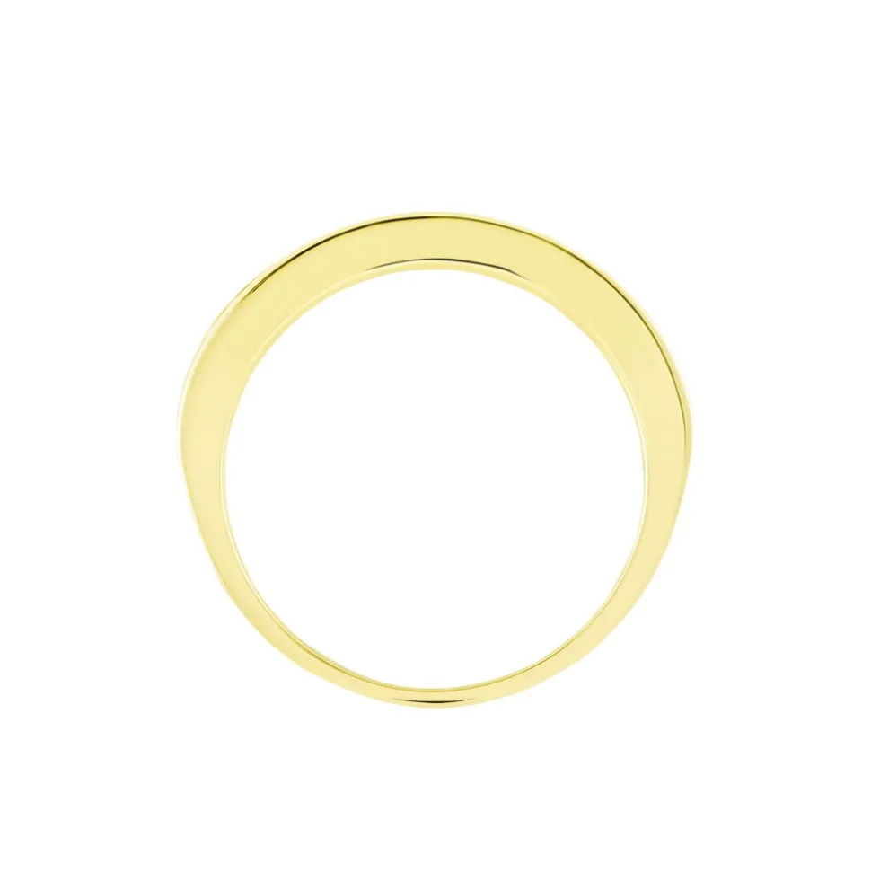 Bague Davila Or Jaune Oxyde De Zirconium