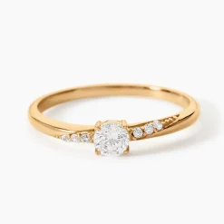 Bague Delphina Plaqué Or Jaune Oxyde De Zirconium