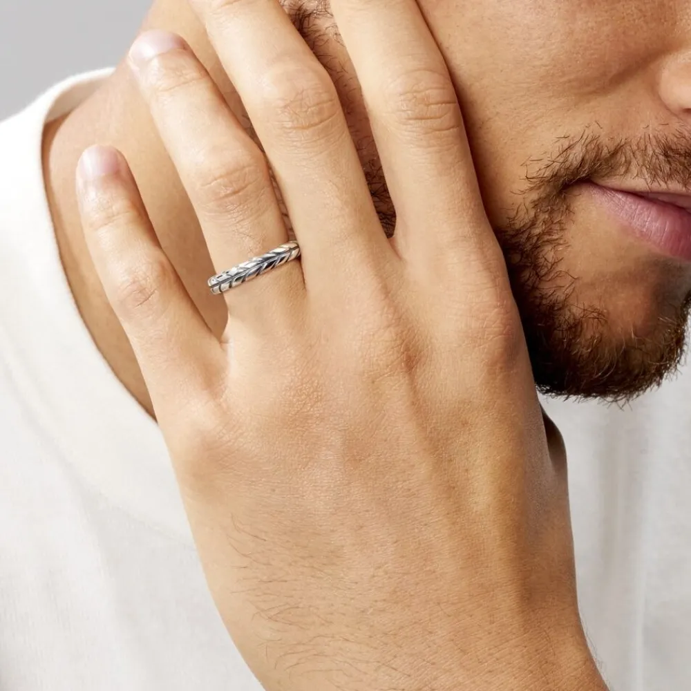 Marc Orian Idées Cadeaux Homme|Bagues > Bague Denys Argent Blanc