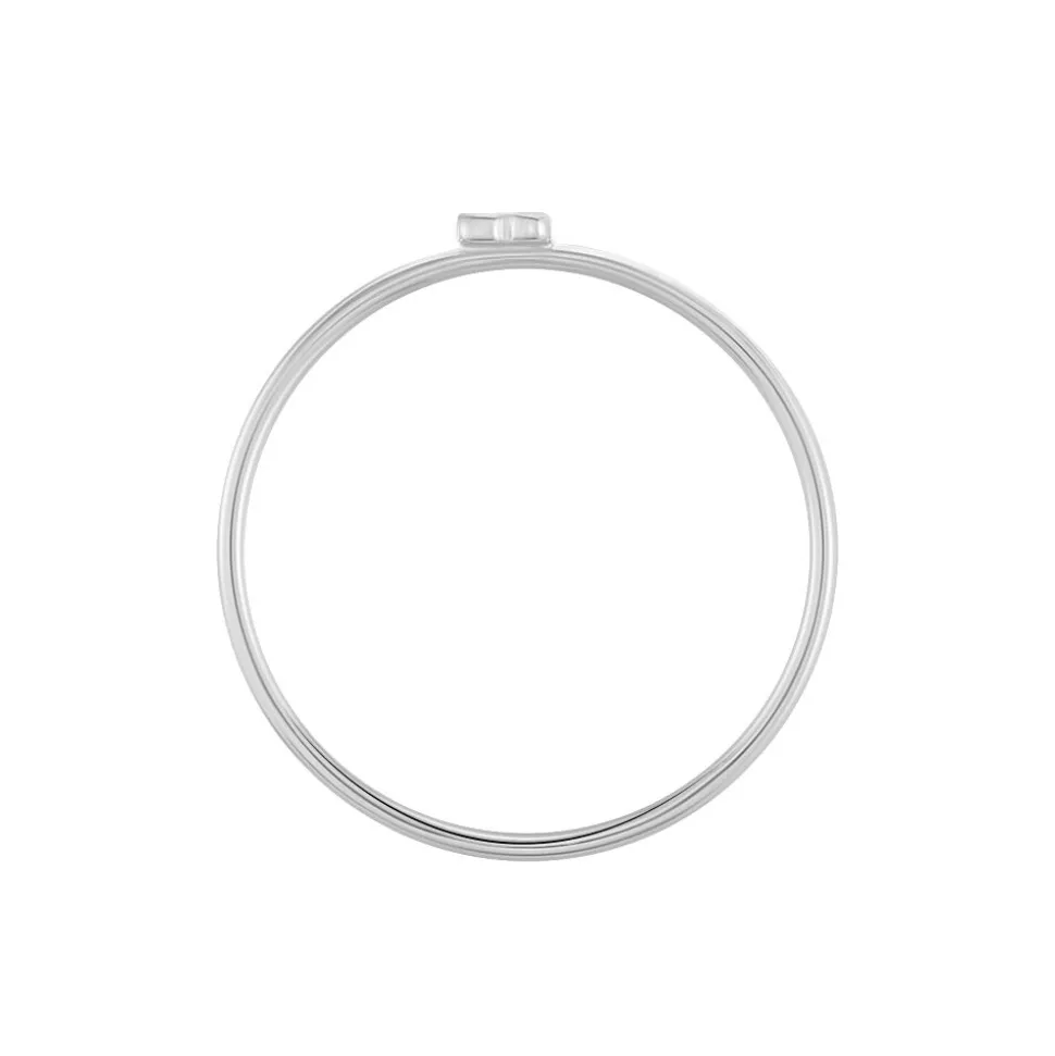 Bague De Phalange Livinaae Argent Blanc