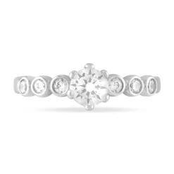 Marc Orian Bagues De Promesse|Bagues Fantaisie > Bague Didiane Argent Blanc Oxyde De Zirconium
