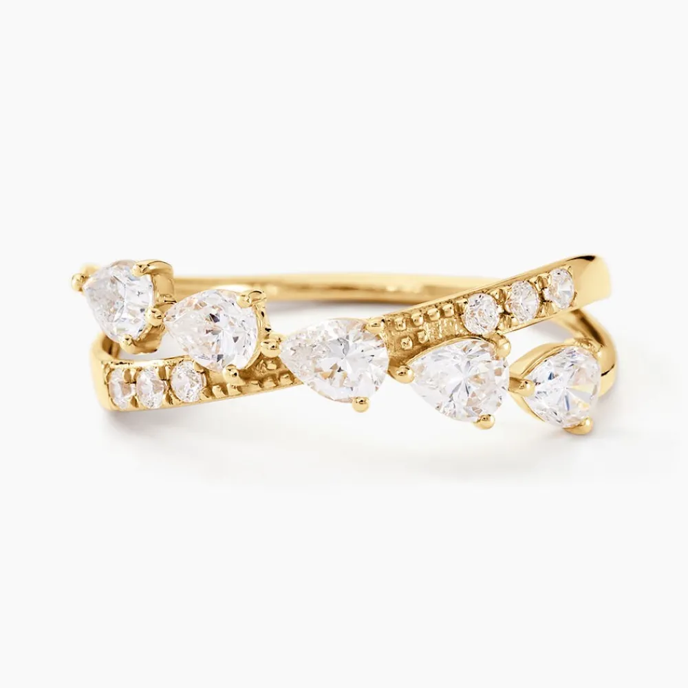 Marc Orian Bijoux Zirconium|Bagues > Bague Dorean Or Jaune Oxyde De Zirconium