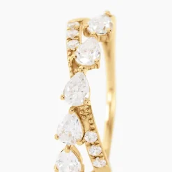 Marc Orian Bijoux Zirconium|Bagues > Bague Dorean Or Jaune Oxyde De Zirconium