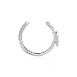 Marc Orian Piercings D'Oreilles|Boucles D'Oreilles Argent > Bague D'oreille Puce Unitaire Astre Argent Blanc