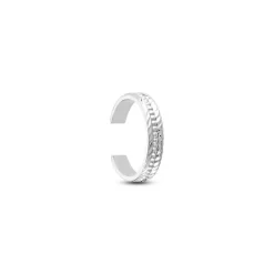Marc Orian Ear Cuffs|Piercings D'Oreilles > Bague D'oreille Unitaire Seetha Argent Blanc