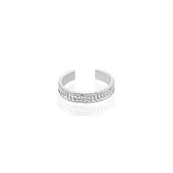 Marc Orian Ear Cuffs|Piercings D'Oreilles > Bague D'oreille Unitaire Seetha Argent Blanc