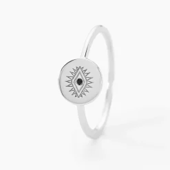 Marc Orian Bagues De Promesse|Bagues > Bague Dristie Argent Blanc Turquoise