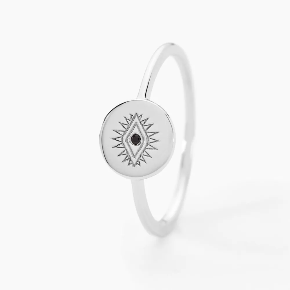 Marc Orian Bagues De Promesse|Bagues > Bague Dristie Argent Blanc Turquoise