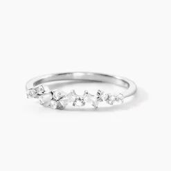 Marc Orian Bijoux Zirconium|Bagues > Bague Eclat D'Aurore Argent Blanc Oxyde De Zirconium