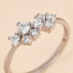 Marc Orian Bagues De Promesse|Bijoux Zirconium > Bague Eden Argent Blanc Oxyde De Zirconium