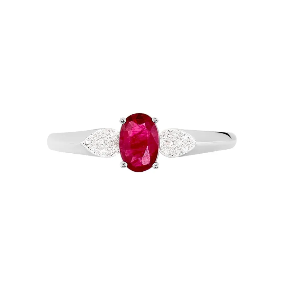 Marc Orian Bagues Rubis|Anniversaire De Mariage > Bague Edgina Et Diamant or blanc rubis