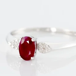Marc Orian Bagues Rubis|Anniversaire De Mariage > Bague Edgina Et Diamant or blanc rubis