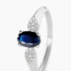 Marc Orian Anniversaire De Mariage|Bagues Saphir > Bague Edgina Et Diamant or blanc saphir