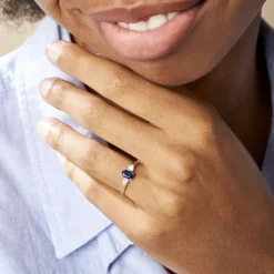 Marc Orian Anniversaire De Mariage|Bagues Saphir > Bague Edgina Et Diamant or blanc saphir