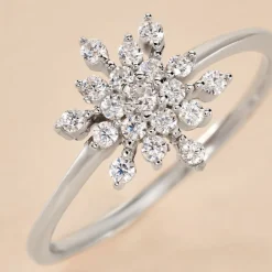 Marc Orian Bagues De Promesse|Bijoux Zirconium > Bague Effie Argent Blanc Oxyde De Zirconium
