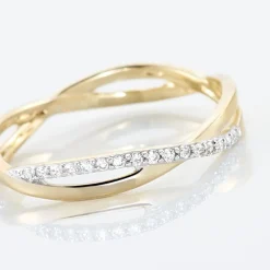 Marc Orian Bijoux Zirconium|Bagues > Bague Eister Or Jaune Oxyde De Zirconium